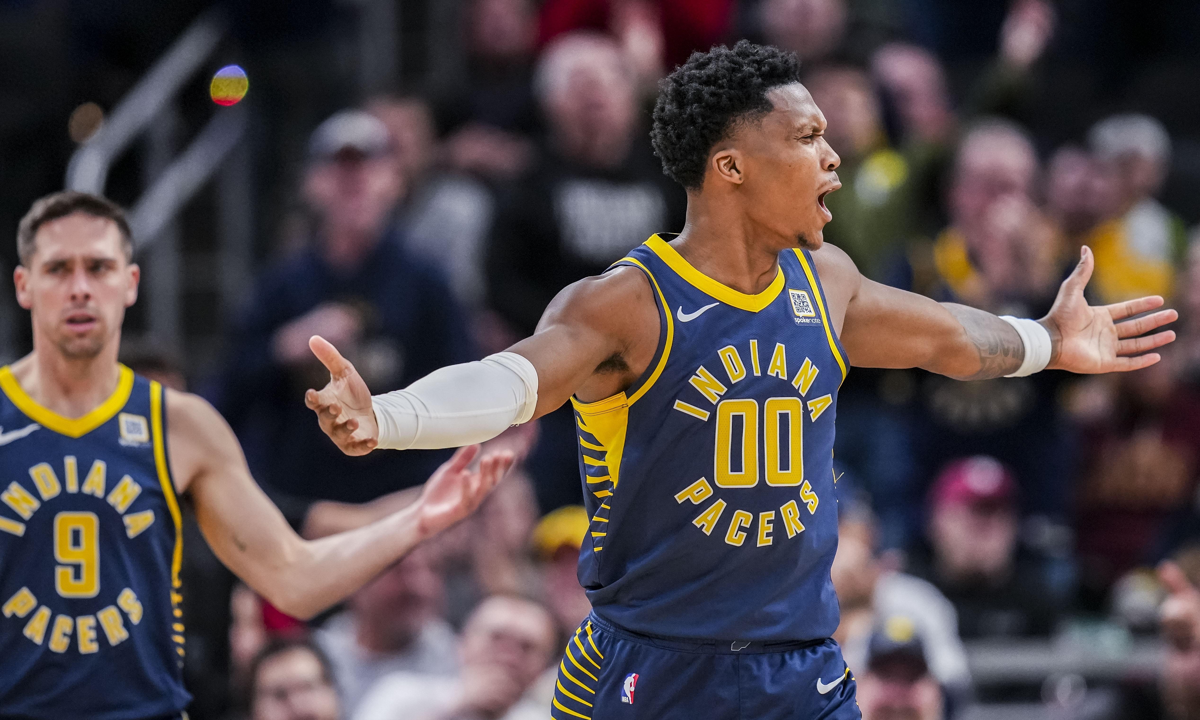 NBA总决赛赛程吃紧，印第安纳步行者今晚远射贴柱，悬念犹存，赛程密集仍需轮换(nba总决赛赛程表20242025)